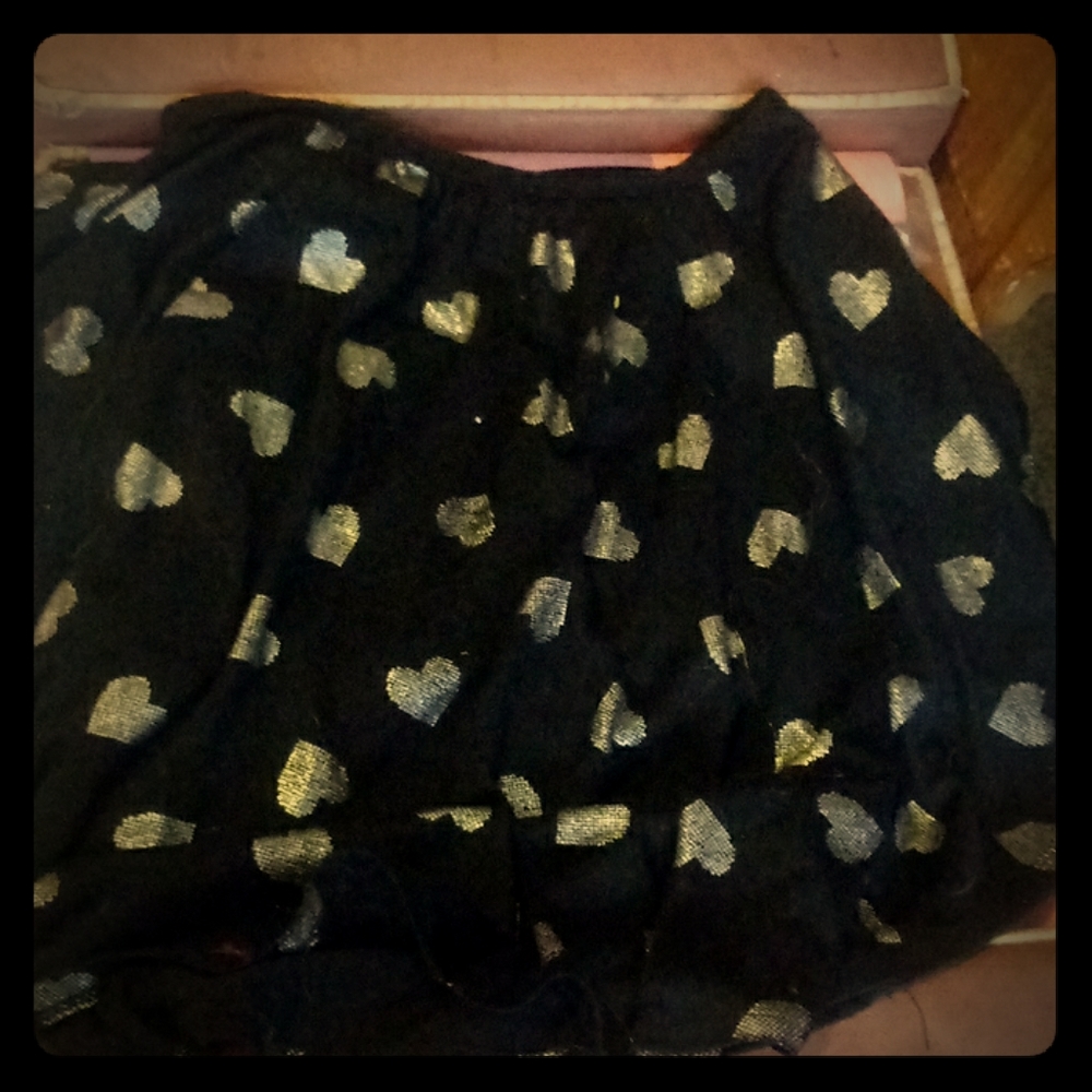 Black and silver with hearts